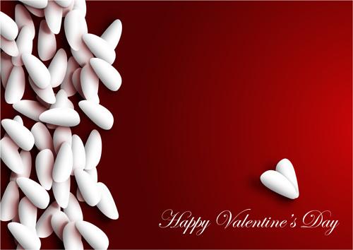 red valentine day background vector