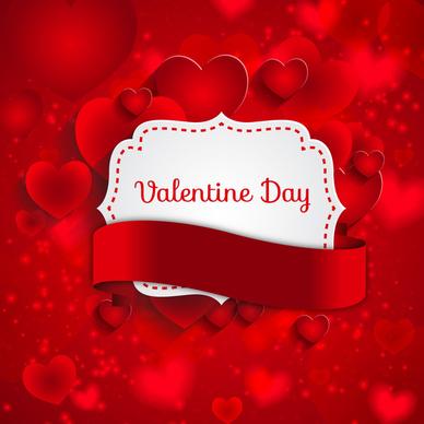 red valentine day background with heart