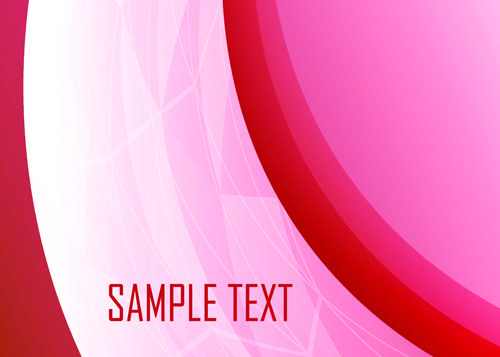 red wave abstract vector background