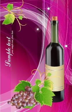 wine advertising banner sparkling colorful decor