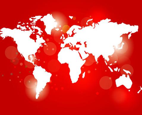 red world card free vector graphic