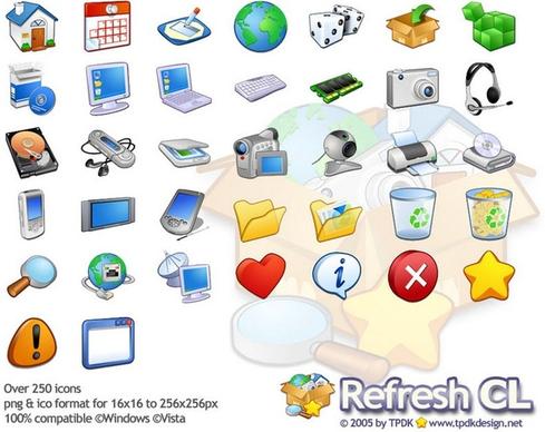 Refresh CL Icons Pack icons pack