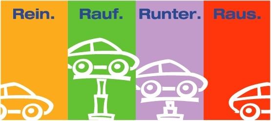 rein rauf runter raus