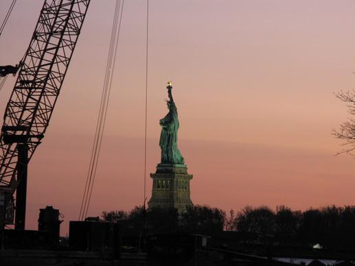 relighting the statue of liberty