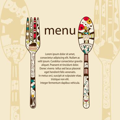 restaurant menus design cover template vector