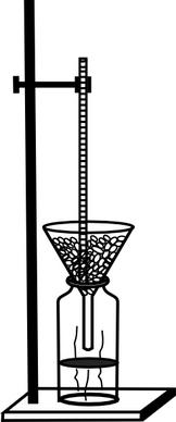 Retort Stand And Thermometer clip art
