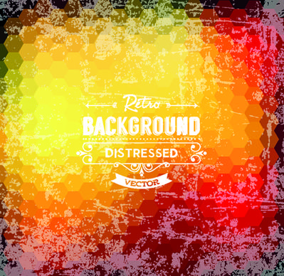 retro and grunge style background art vector
