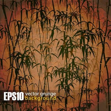 Retro bamboo forest background001