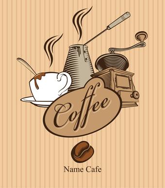 retro coffee creative poster vector