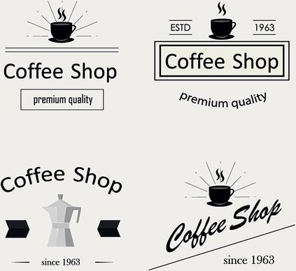 retro coffee logotypes