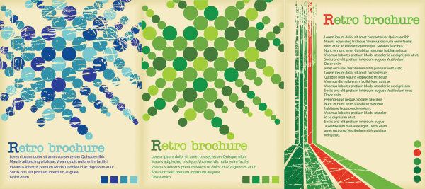 retro poster background vector graphics