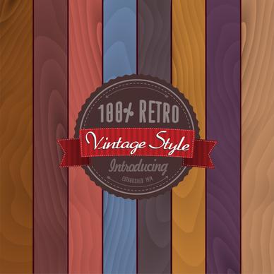 retro vintage style badge template
