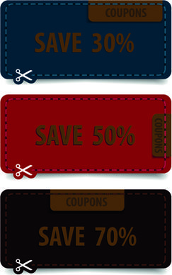 retro with grunge style tags vector