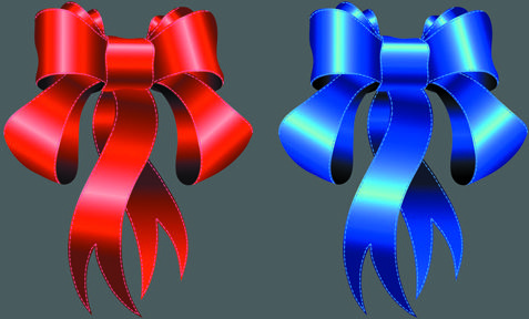 ribbons knot vector graphics