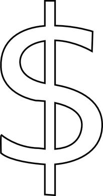 Rickvanderzwet Dollar Sign clip art
