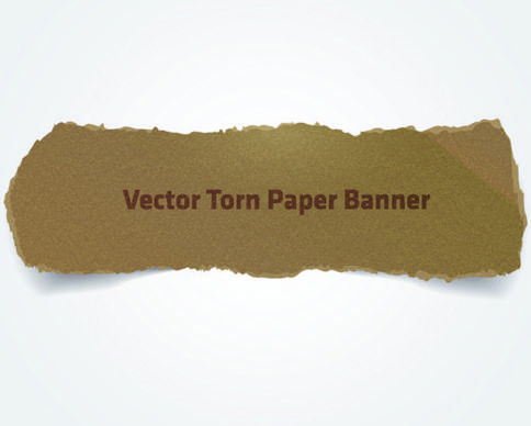 ripped parchment banner vector graphics