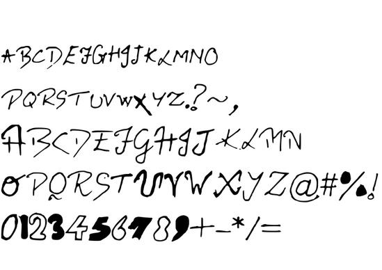 Ritviks Handwriting
