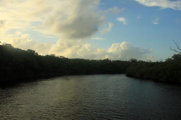 river channel at everglades national park florida