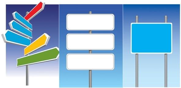 road signs vector