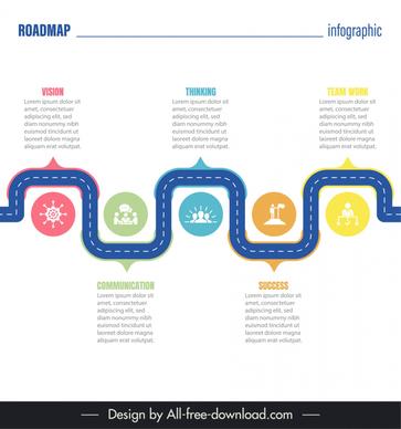 roadmap infographic design 6