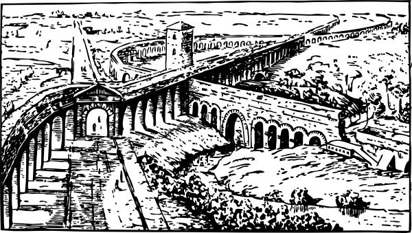 Roman Aqueducts clip art