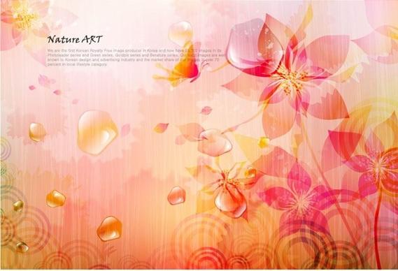 romantic floral pattern background vector design 4