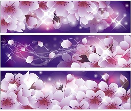 romantic flower vector background