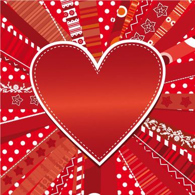 romantic heart greeting cards background vector set