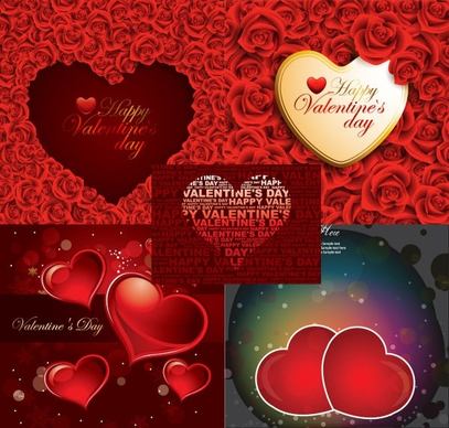 romantic roses and heartshaped background vector