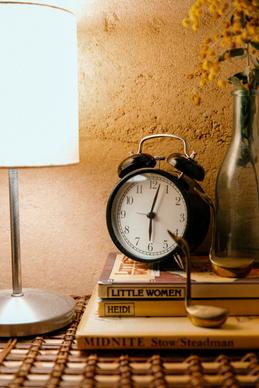 room decor picture elegant classic light clock books