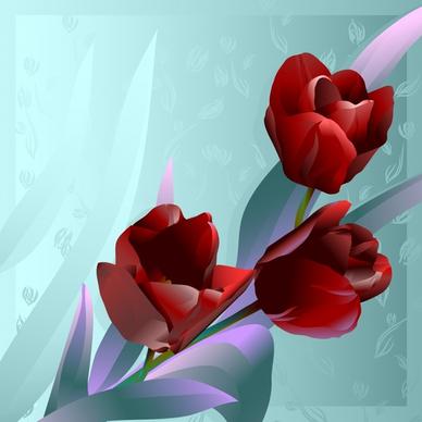roses background blooming sketch colorful decor