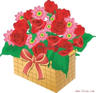 roses valentine39s day flowers vector