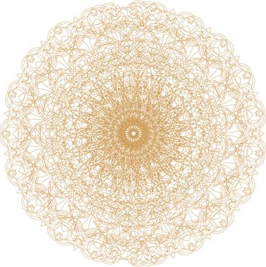 round lace ornaments background art vector