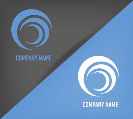 round layer logo vector design