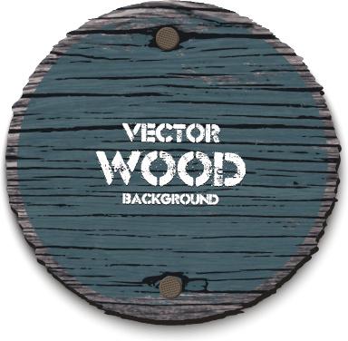round wood board background vector