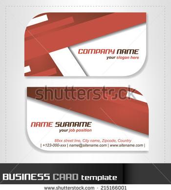 rounded business cards template vector