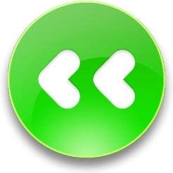 Rounded green Fast backward  button