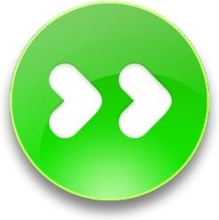 Rounded green Fast forward  button