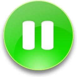 Rounded green pause  button