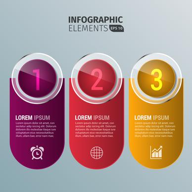 rounded infographic design elements