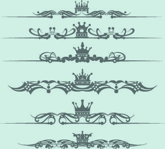 royal crown decor vector