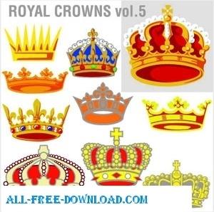 Royal Crowns Vectors eps
