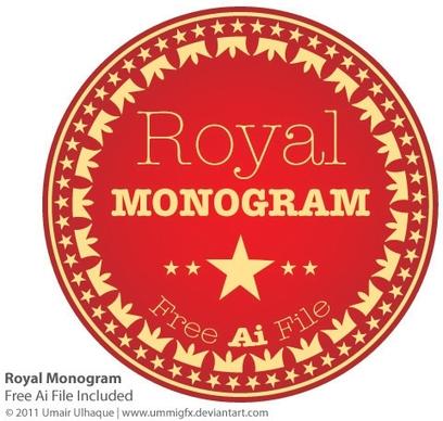 Royal Monogram Vector