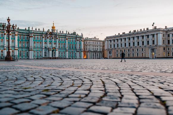 russia castle square picture elegant realistic