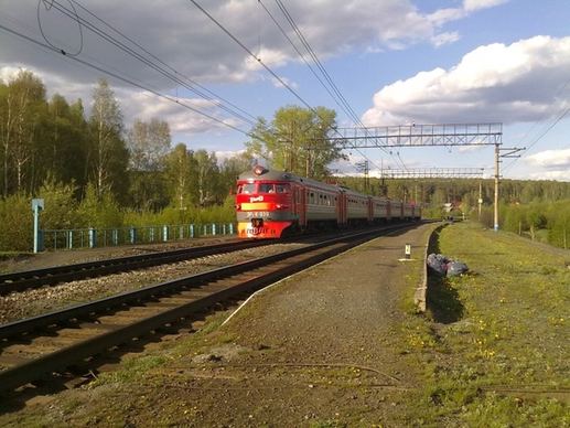 russia landscape train