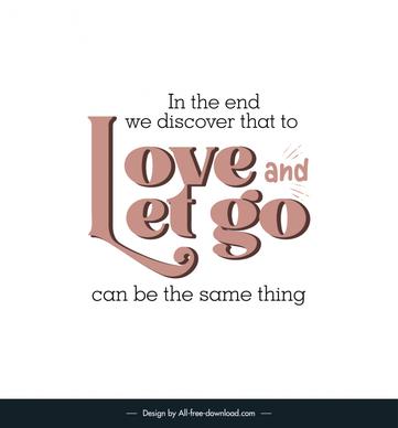 sad love quotes banner template flat classical texts decor 