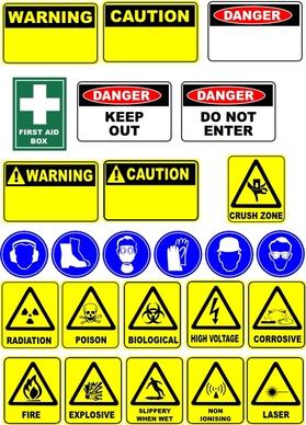 Safety Signs clip art