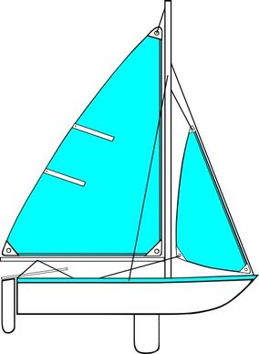 Sailboat Illustration clip art