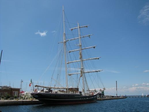 sailing vessel ship masts