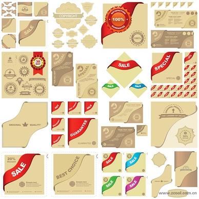 sales related graphic elements vector